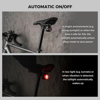 rockbros rear light with wireless horn