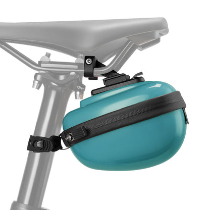rockbros matte-black hard-shell saddle bag #Color_Green