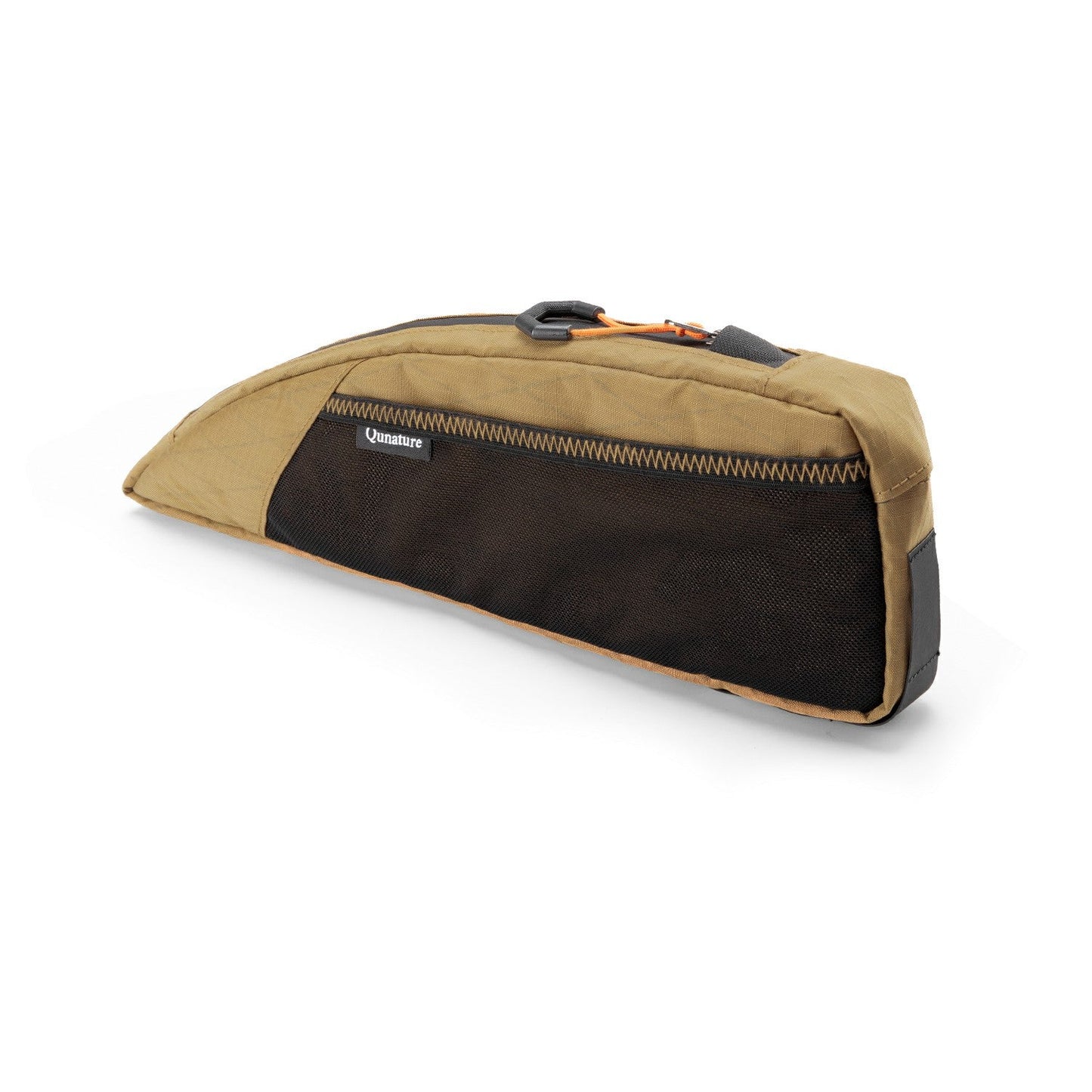 qunature bikepacking bike bag large capacity splash proof #color_khaki