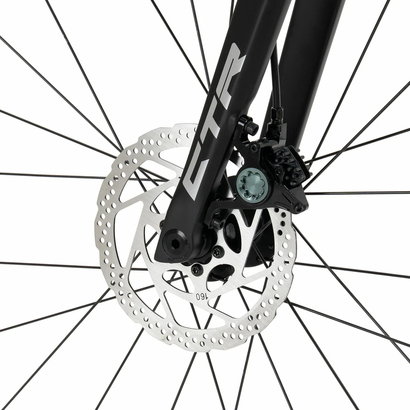 Rockbros carbon road bike in deep black with disc brakes and integrated carbon handlebar#COLOR_Black