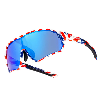 ROCKBROS Children's Cycling glasses UV400 Protection Sunglasses for Boys Girls #Color_Black Blue