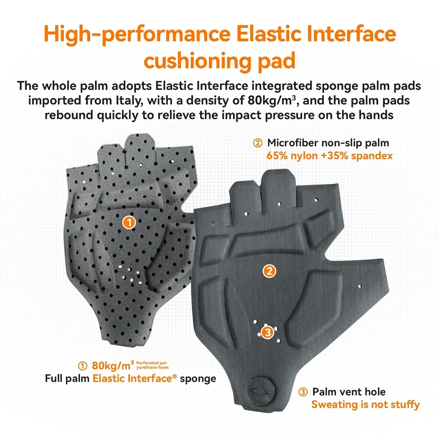 rockbros elastic interface half-finger cycling gloves with gel padding for comfort and control