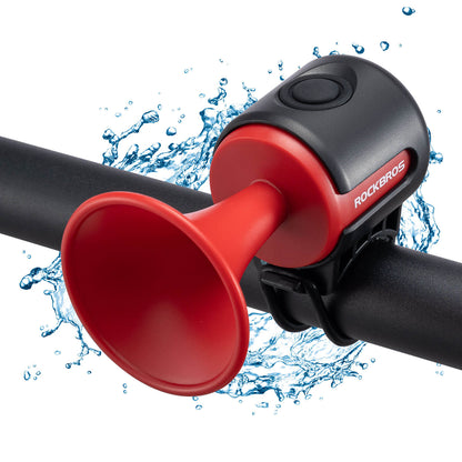 rockbros electric bicycle bells with ipx4 waterproof design for safe cycling #Color_Red