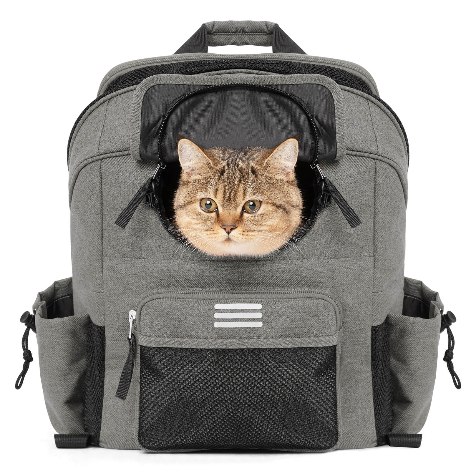 rockbros folding bike handlebar bag h47 multifunctional pet carrier for cycling #Color_Grey