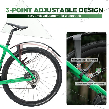 ROCKBROS front bike mudguard for road, gravel and MTB bikes