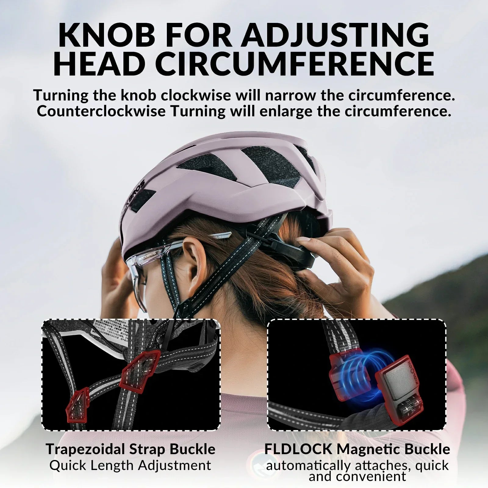 rockbros-lk-11-cycling-helmet-integrated-adjustable-shockproof-mtb-road-unisex#color_pink