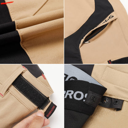 rockbros men's 4d padded cycling shorts with compression design for enhanced comfort #Color_Khaki