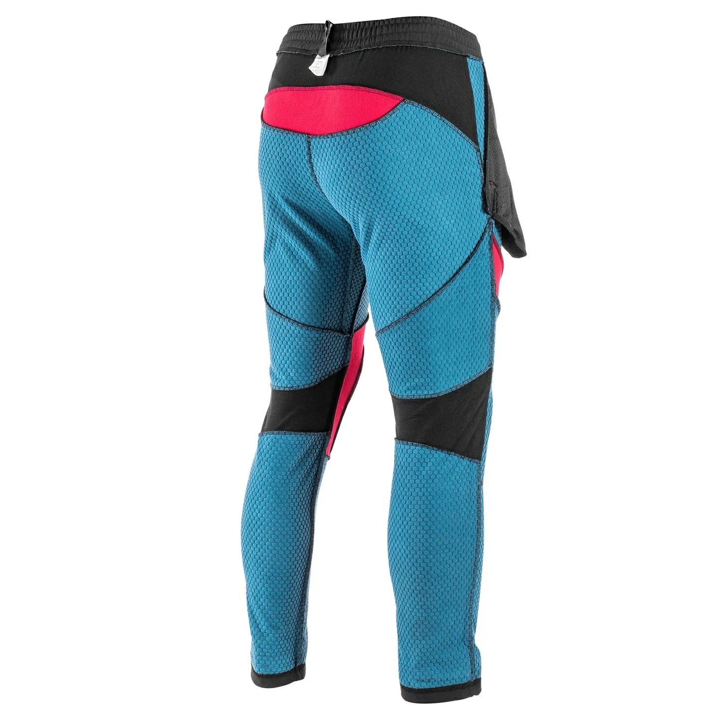 Inner view of men’s winter waterproof windproof cycling trousers showing warm lining for insulation