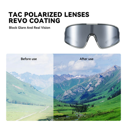 rockbros polarized cycling sunglasses with antifog lenses and uv400 protection #Color_Bright Dark Gray