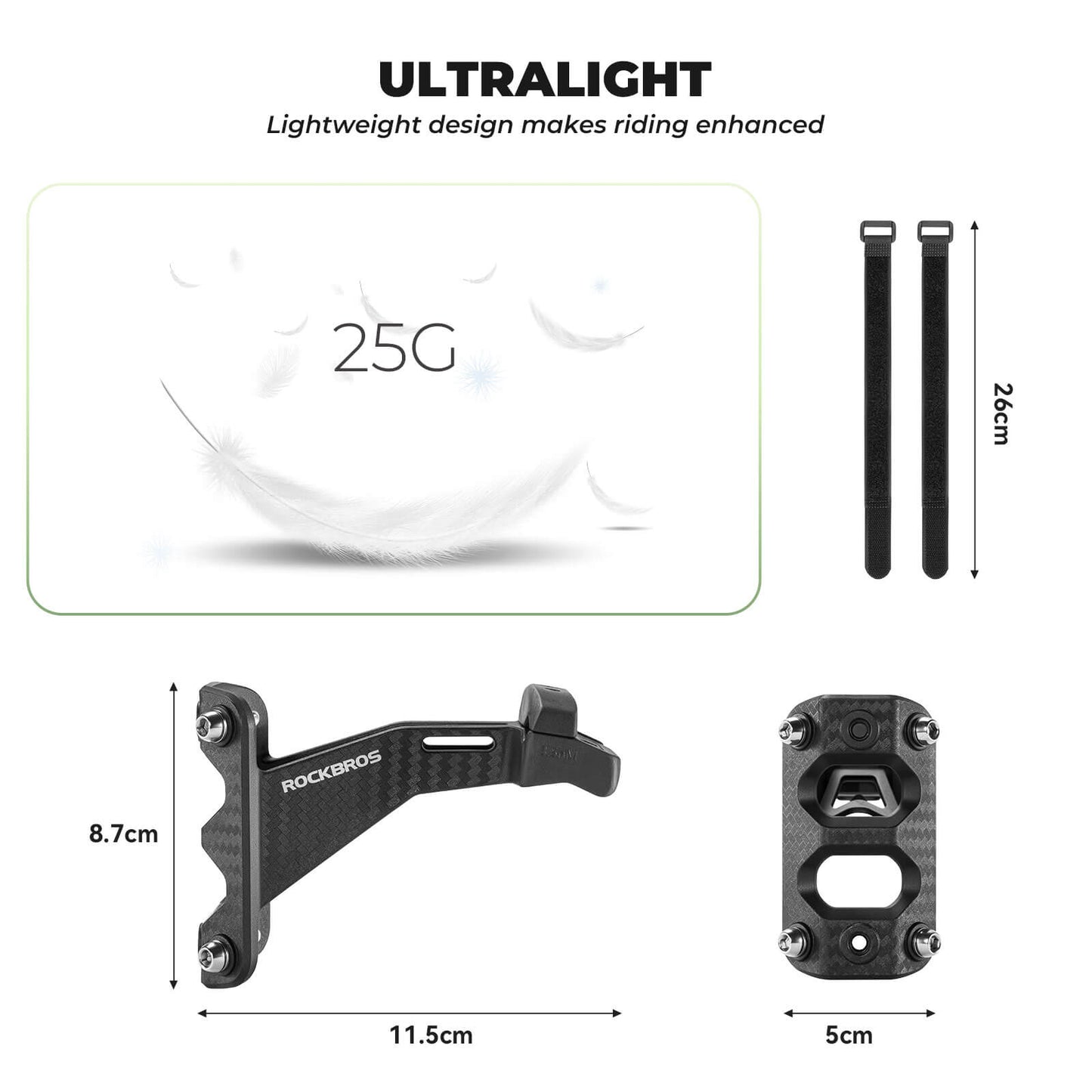 ROCKBROS rear saddle bottle cage mount, designed for triathlon and long-distance rides, allowing secure and accessible bottle placement behind the seat.