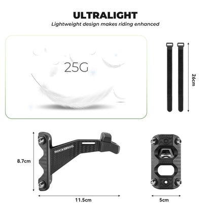 ROCKBROS rear saddle bottle cage mount, designed for triathlon and long-distance rides, allowing secure and accessible bottle placement behind the seat.