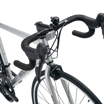 Rockbros 700C drop bar road bike in black with 2x8 speed drivetrain#color_silver