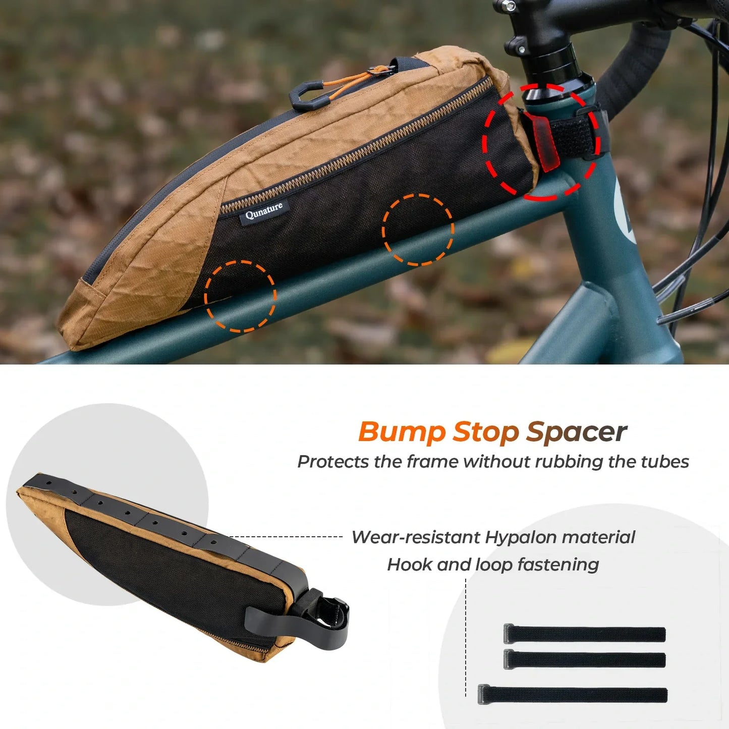 Bikepacking Frame Bag Top Tube Bag For Gravel Bike