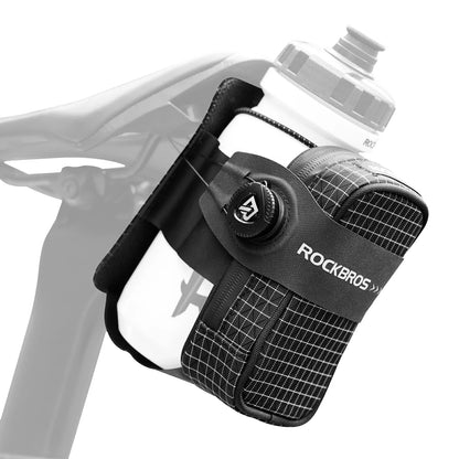 rockbros versatile 2-in-1 saddle bag #Style_Grid Black