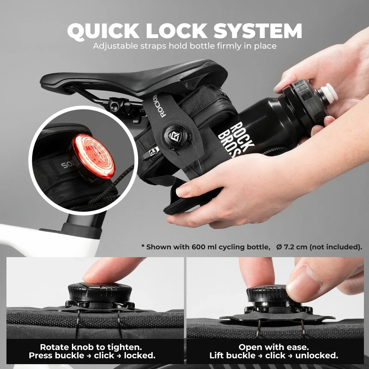 rockbros versatile 2-in-1 saddle bag