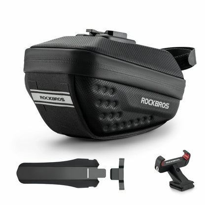 Cycling saddle bag 0.8L with mudguard for MTB and road bikes#Capacity_0.8L