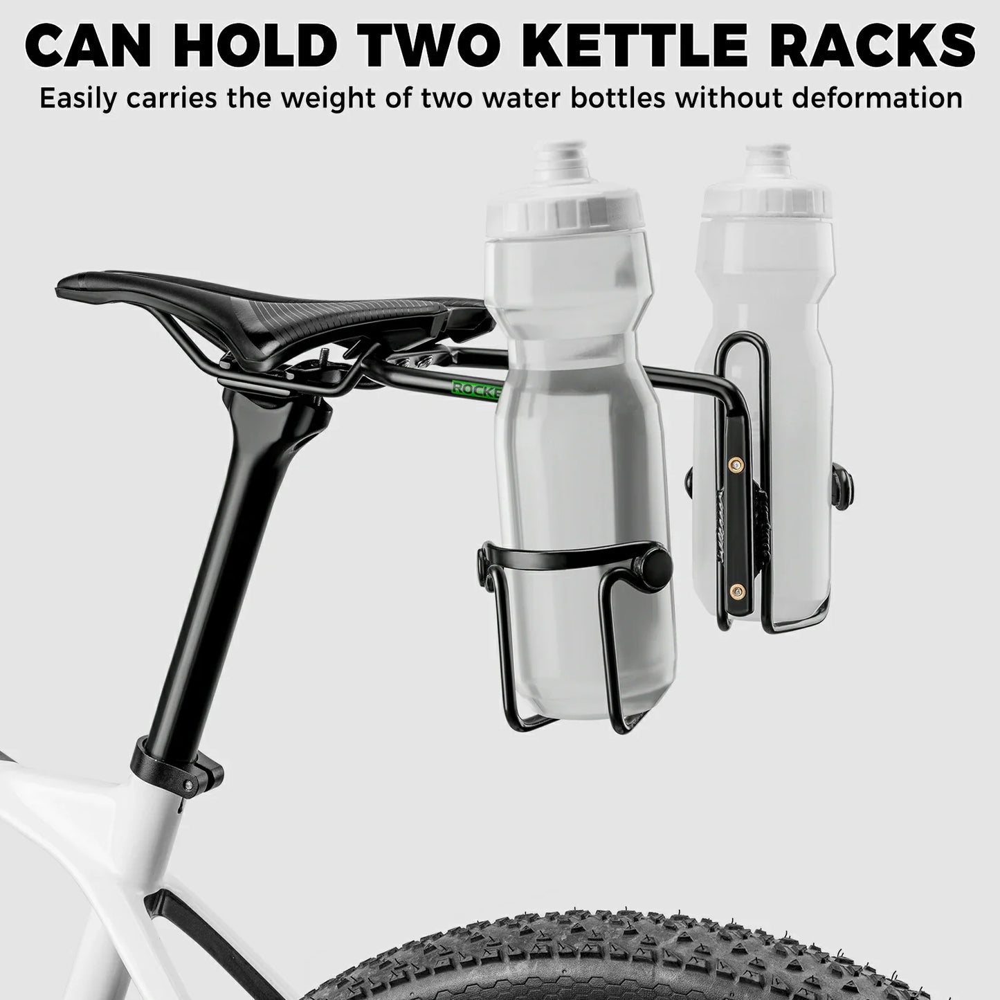 ROCKBROS saddle rail bottle cage black anti-shake