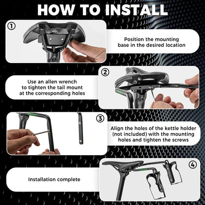 ROCKBROS saddle rail bottle cage black anti-shake