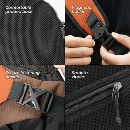 ROCKBROS sling bag lightweight crossbody backpack 11.5l
#Color_Orange