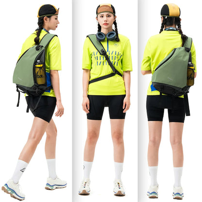 ROCKBROS sling bag lightweight crossbody backpack 11.5l
#Color_Green