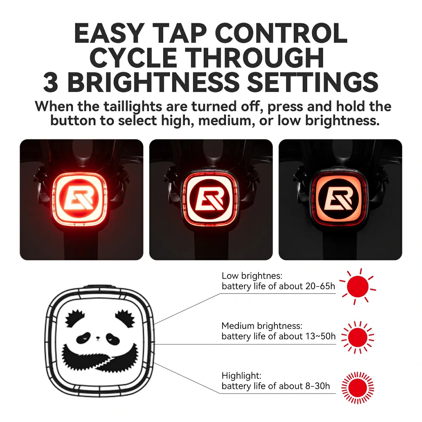 ROCKBROS Smart Bike Rear Light Q2MAX