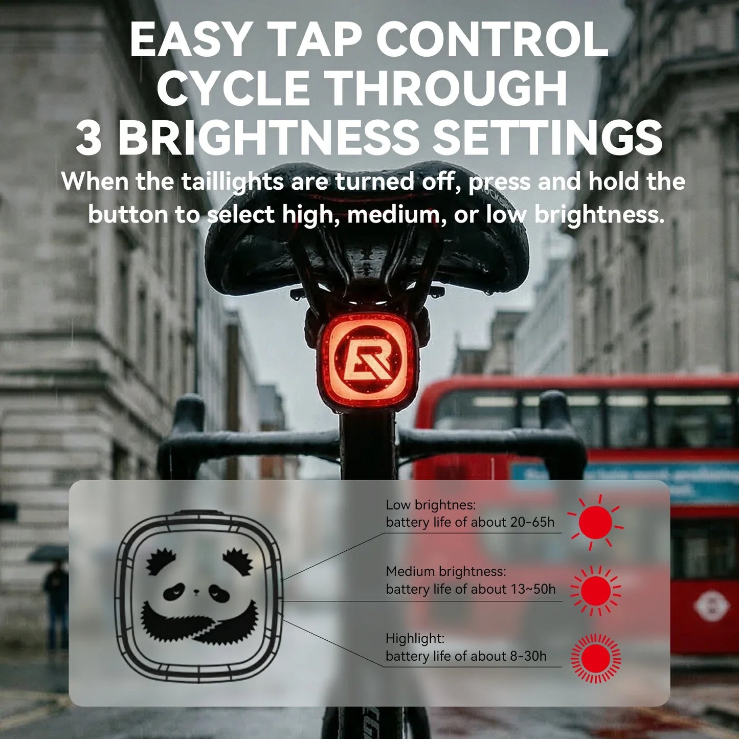 ROCKBROS Smart Bike Rear Light Q2MAX