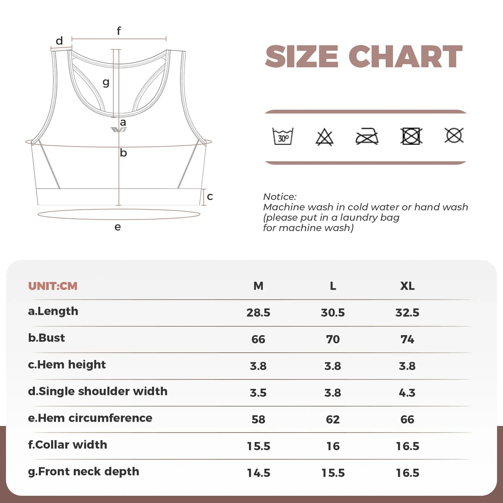 ROCKBROS sports bra for women high 