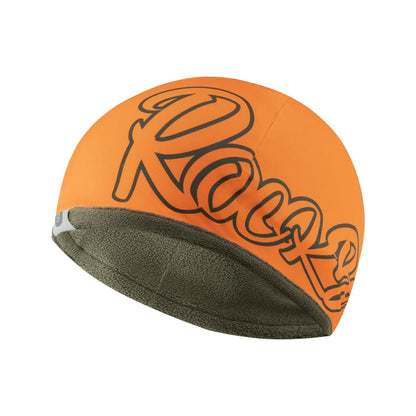 Soft inner lining thermal cycling cap providing warmth and comfort#Color_Orange