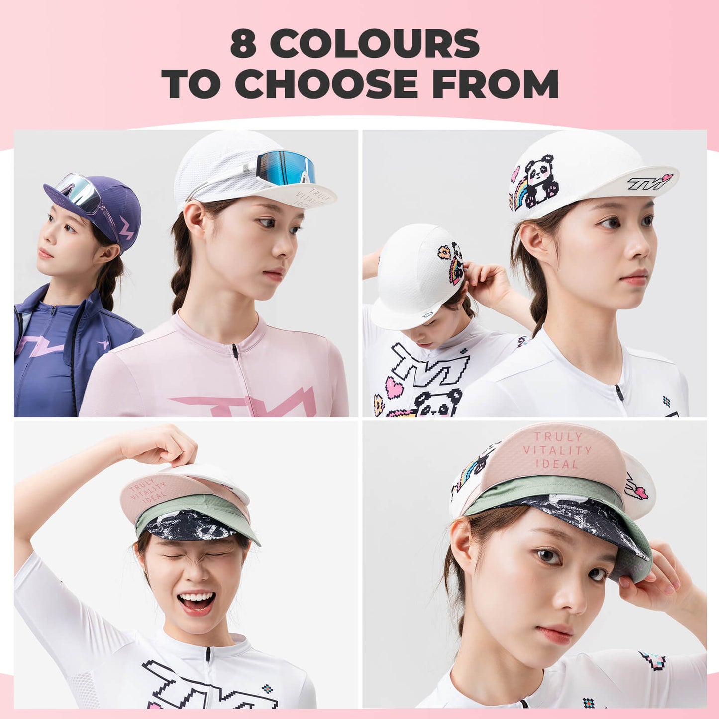 TVI lightweight cycling cap designed to be worn under a helmet, offering sun protection, sweat absorption, and all-day comfort.