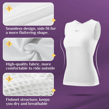 TVI Women's Cycling Jersey Sleeveless Ultralight