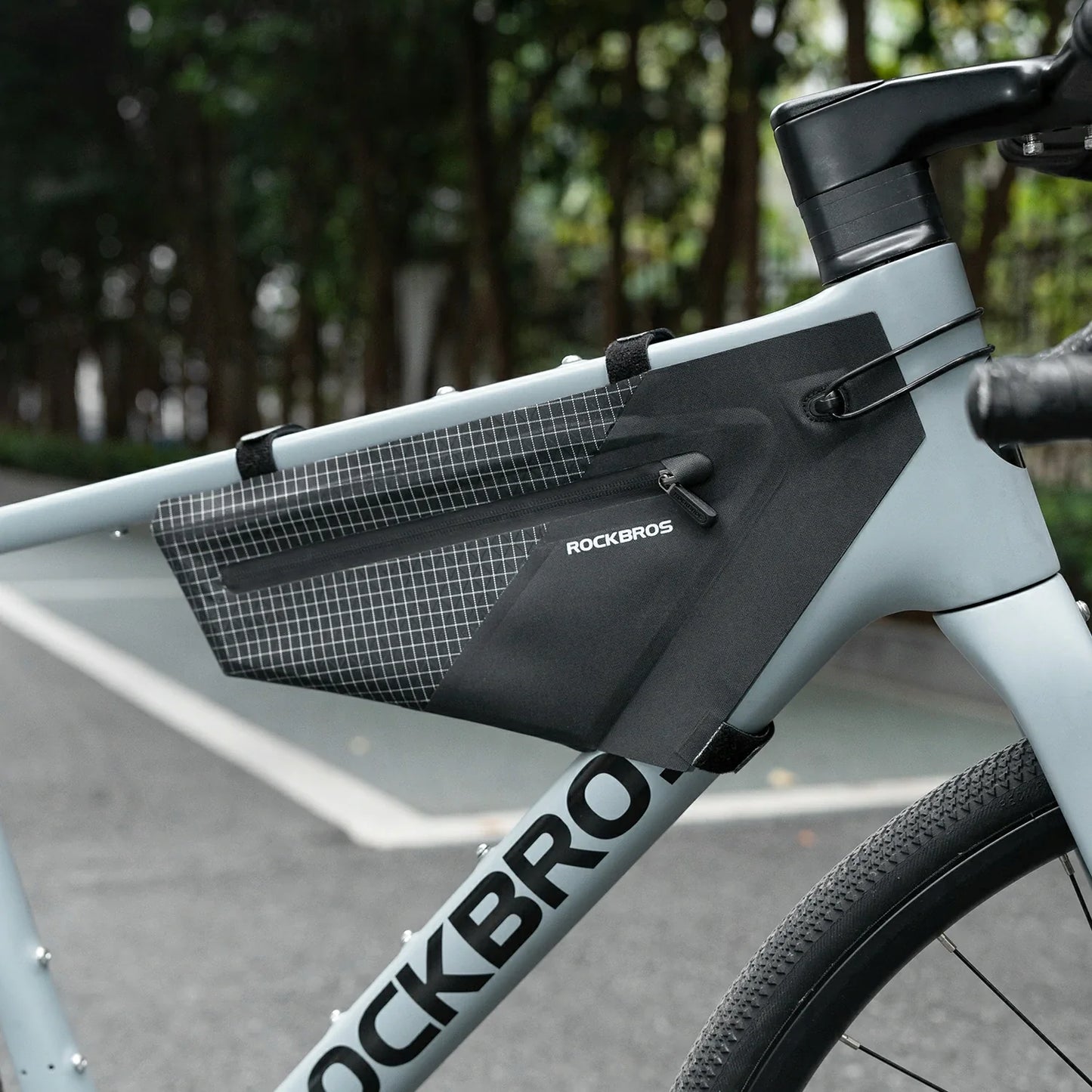 Waterproof Bike Frame Bag 1.7L Lightweight Cycling Storage Bag
