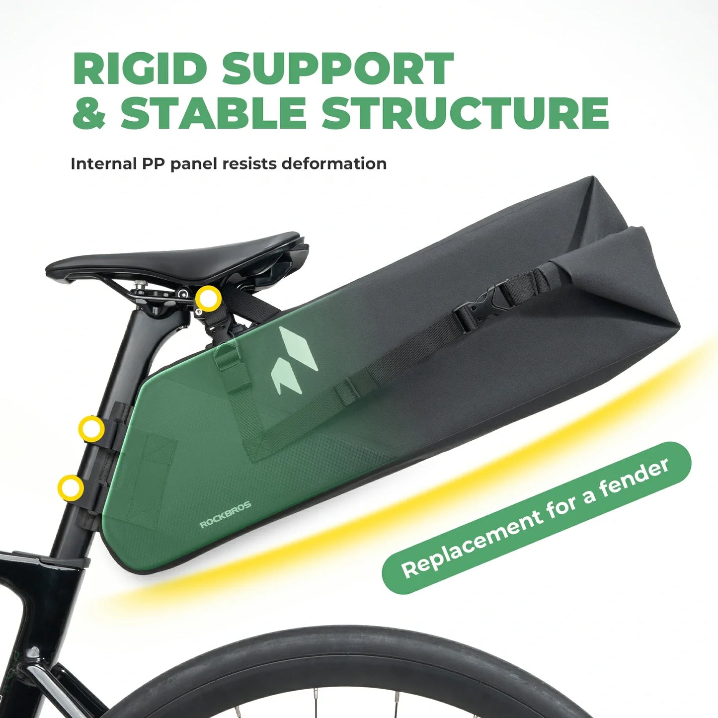 RideMate 100% 13L Waterproof Bike Saddle Bag