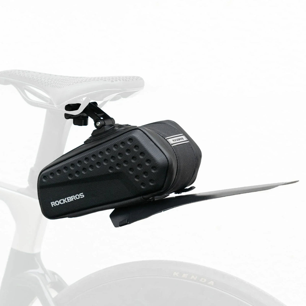 Waterproof 1.3L saddle bag with mudguard for MTB and road cycling#Capacity_1.3L