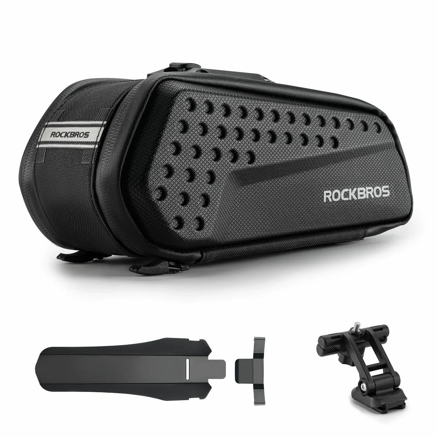 Waterproof 1.3L saddle bag with mudguard for MTB and road cycling#Capacity_1.3L