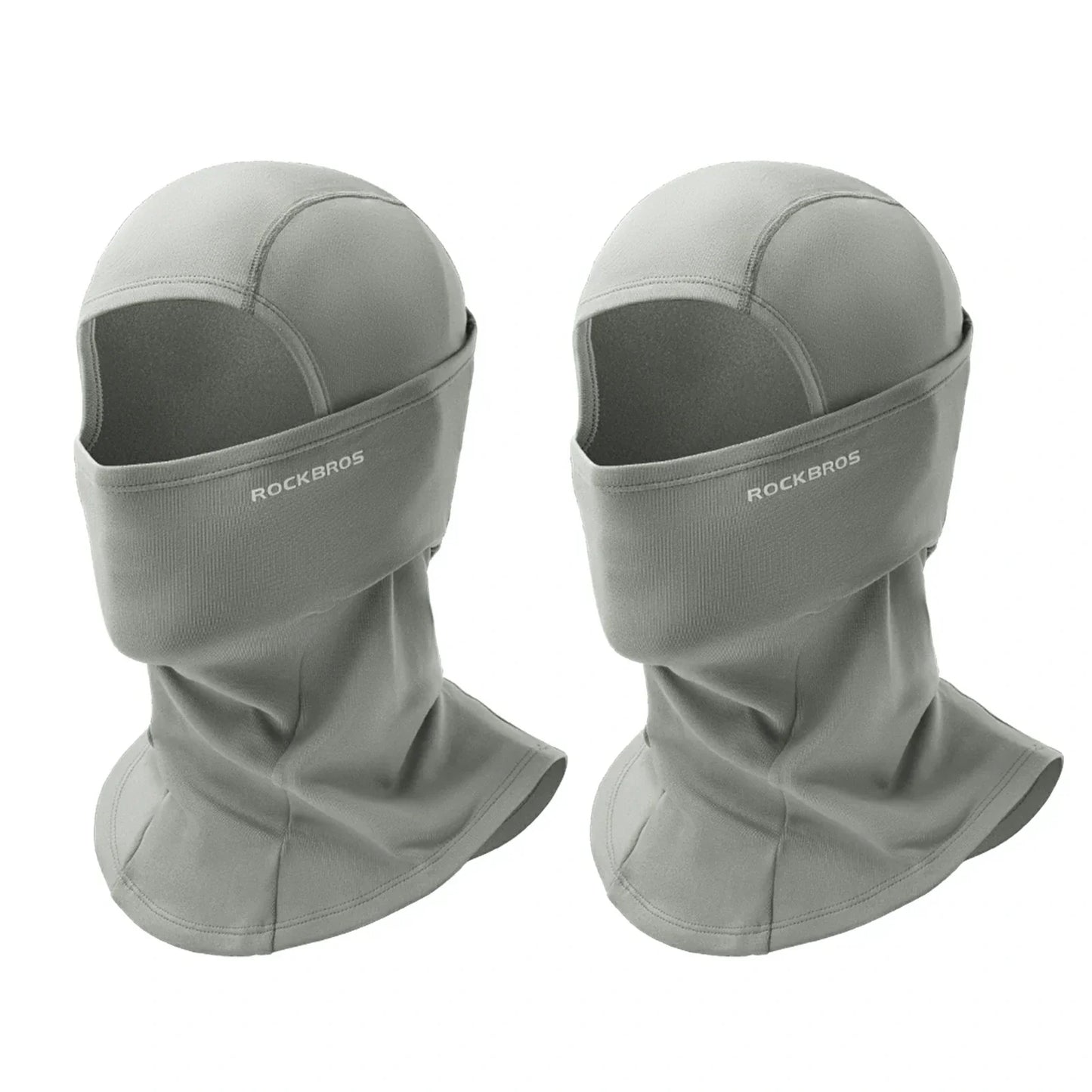 rockbros black windproof thermal balaclava in polar flee#Color_Gray