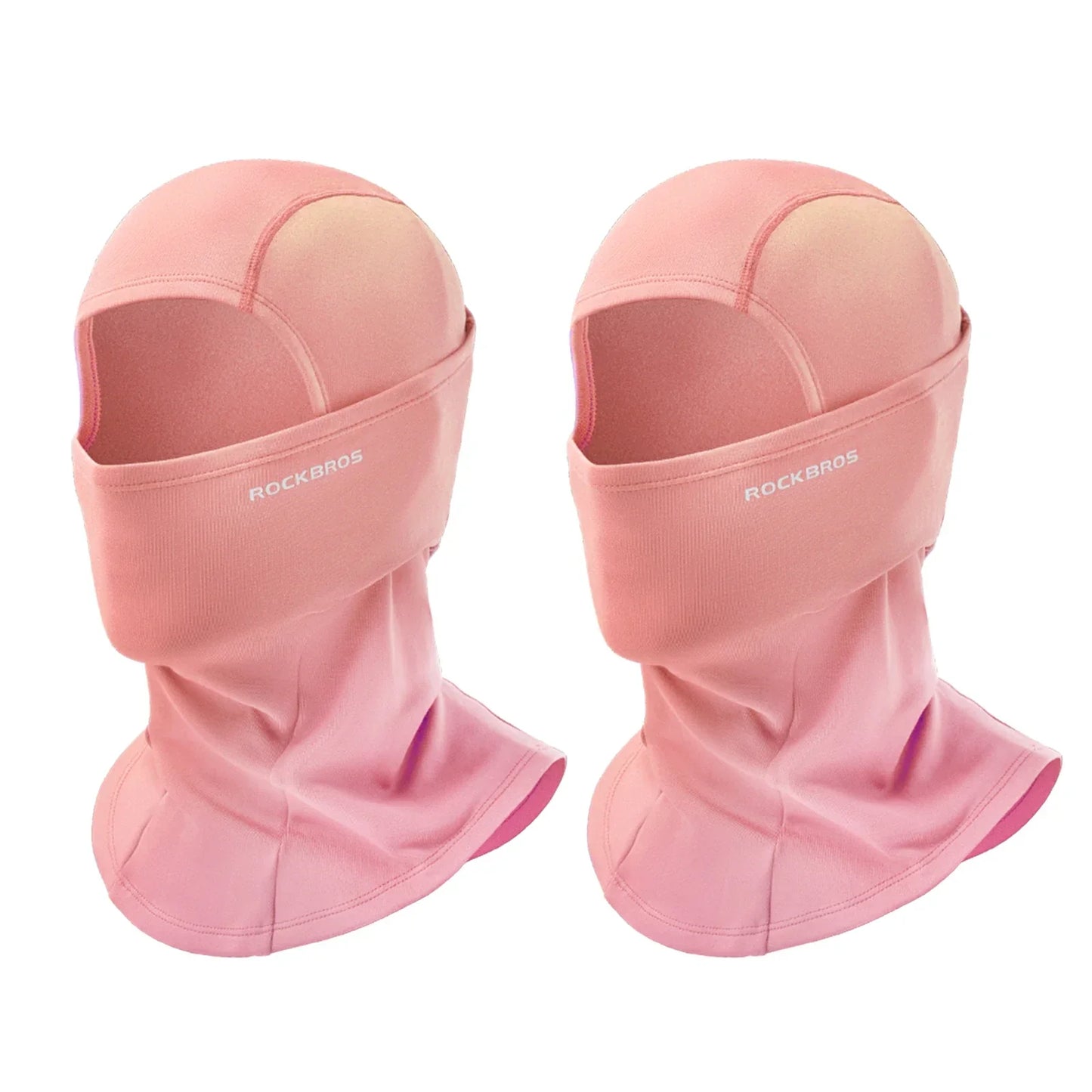 rockbros black windproof thermal balaclava in polar flee#Color_Pink