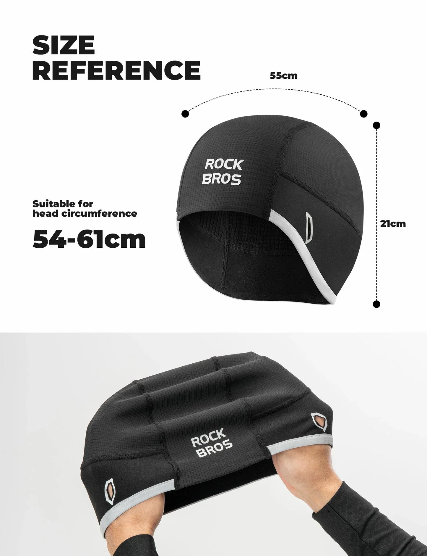 Casquette de Cyclisme Hiver Coupe-Vent Thermique