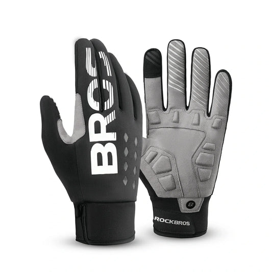 Winter cycling gloves for men and women – touchscreen, reflective, windproof, and thermal for outdoor sports