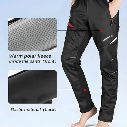 ROCKBROS Winter Windproof Waterproof Thermal Cycling Jacket and Pants Set