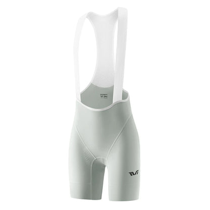 ROCKBROS women’s cycling bib shorts with padded gel chamois#color_soft gray white